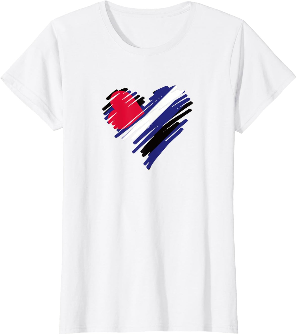 Leather Pride Heart T-Shirt - White