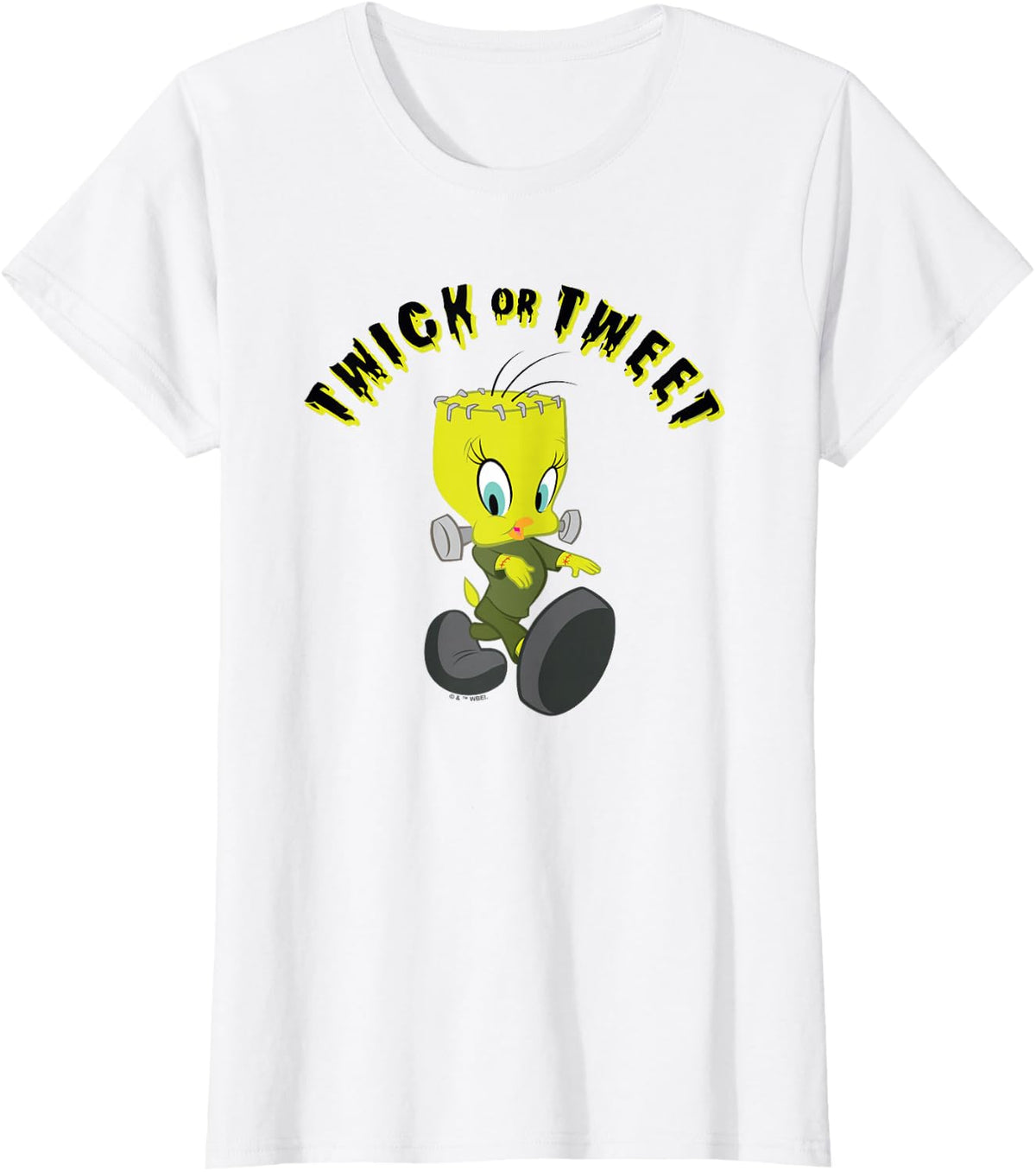 Looney Tunes Tweety Halloween Graveyard T-Shirt - White