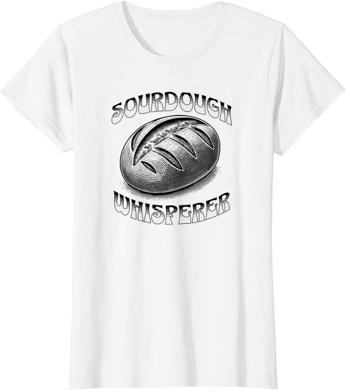Sourdough Whisperer, Funny Bread Baker T-Shirt - White