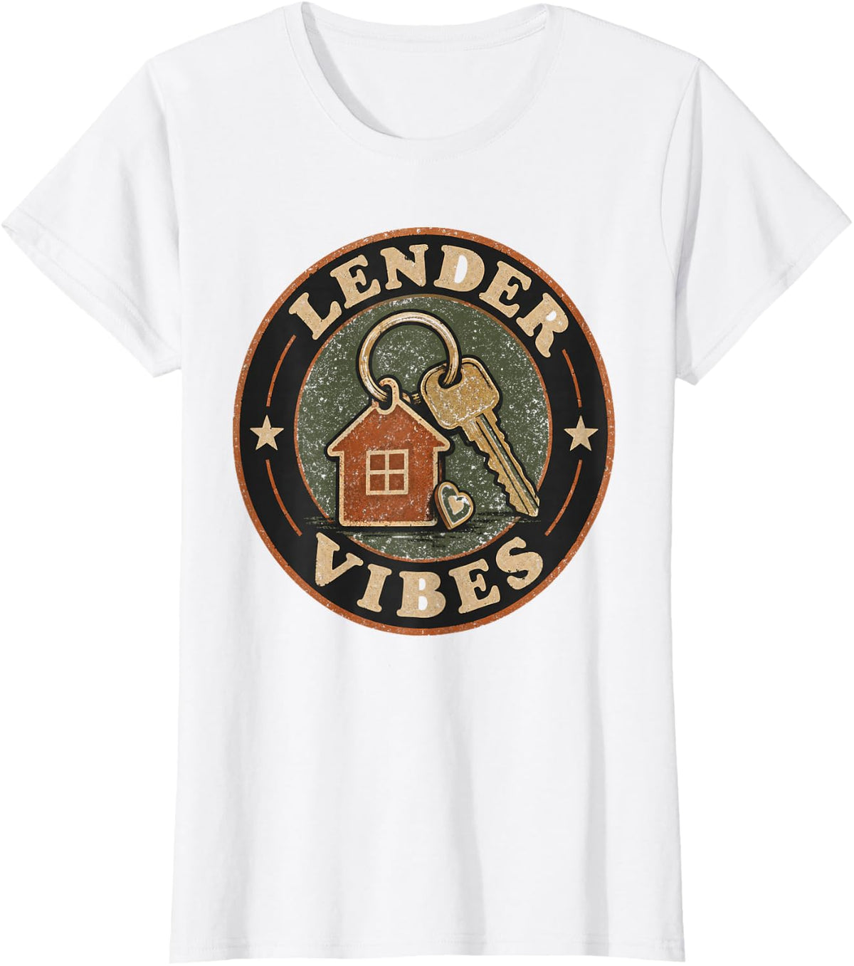 Lender Vibes Real Estate Agent Vintage T-Shirt - White