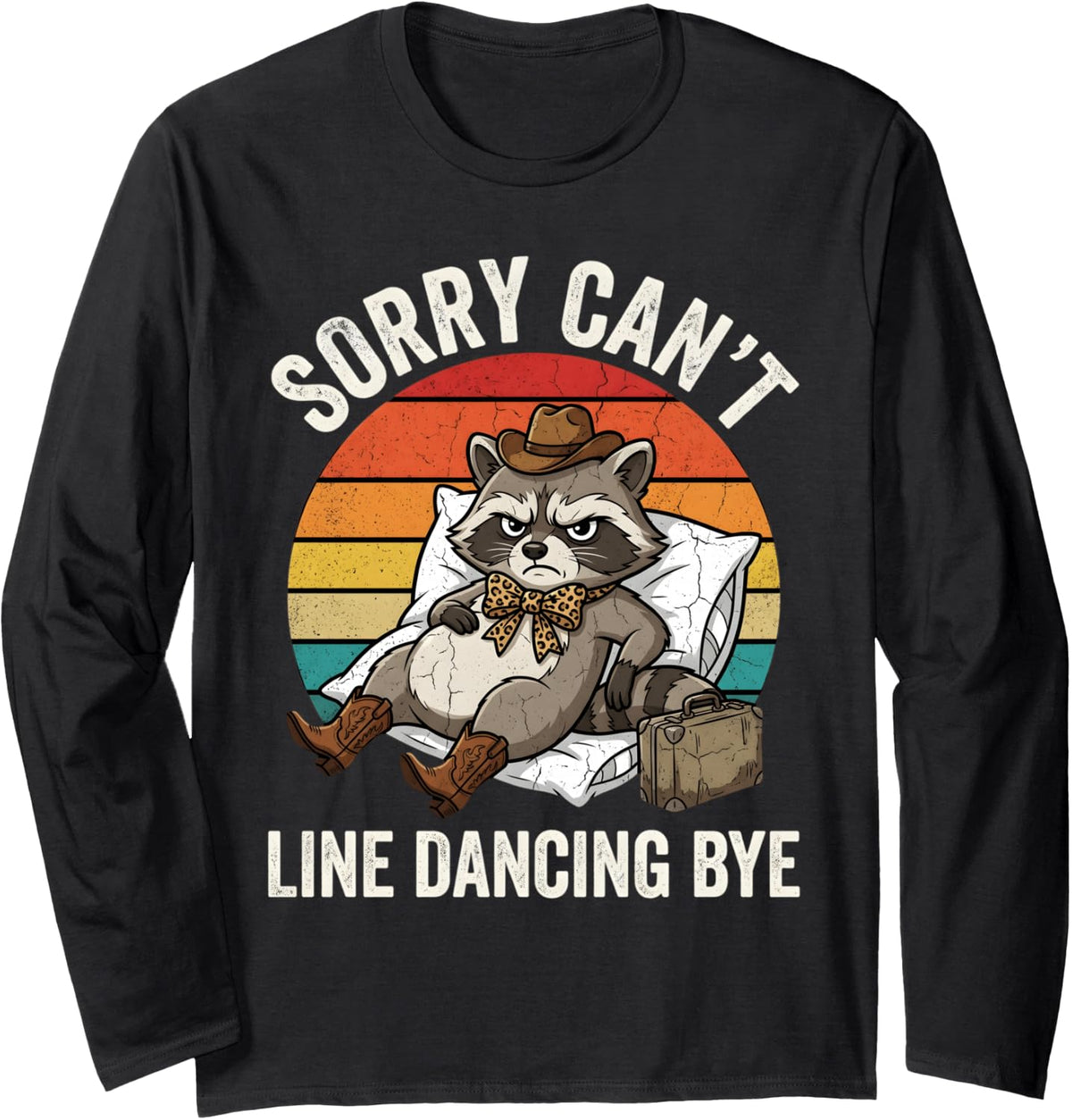 Line Dance Vacation Line Dancing Line Dancer Long Sleeve T-Shirt - Adult Unisex Black