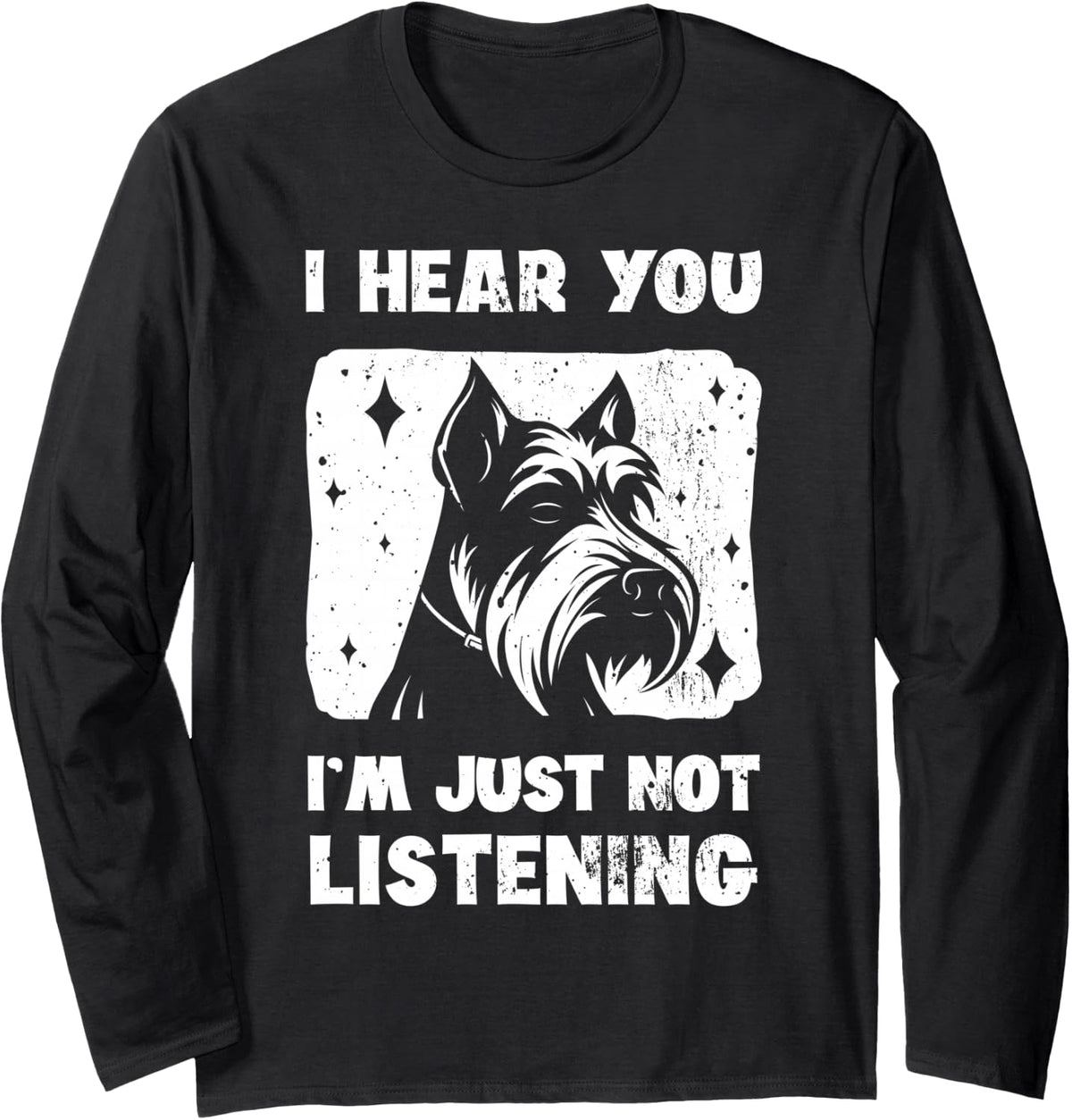 Scottish Terrier Aberdeen Pet Fur Parent Paw Zoologists Long Sleeve T-Shirt - Adult Unisex Black