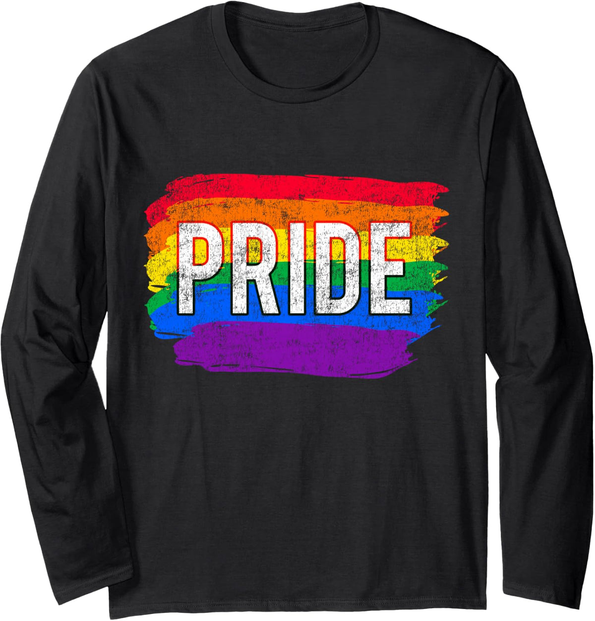 Pride LGBT Long Sleeve T-Shirt - Adult Unisex Black