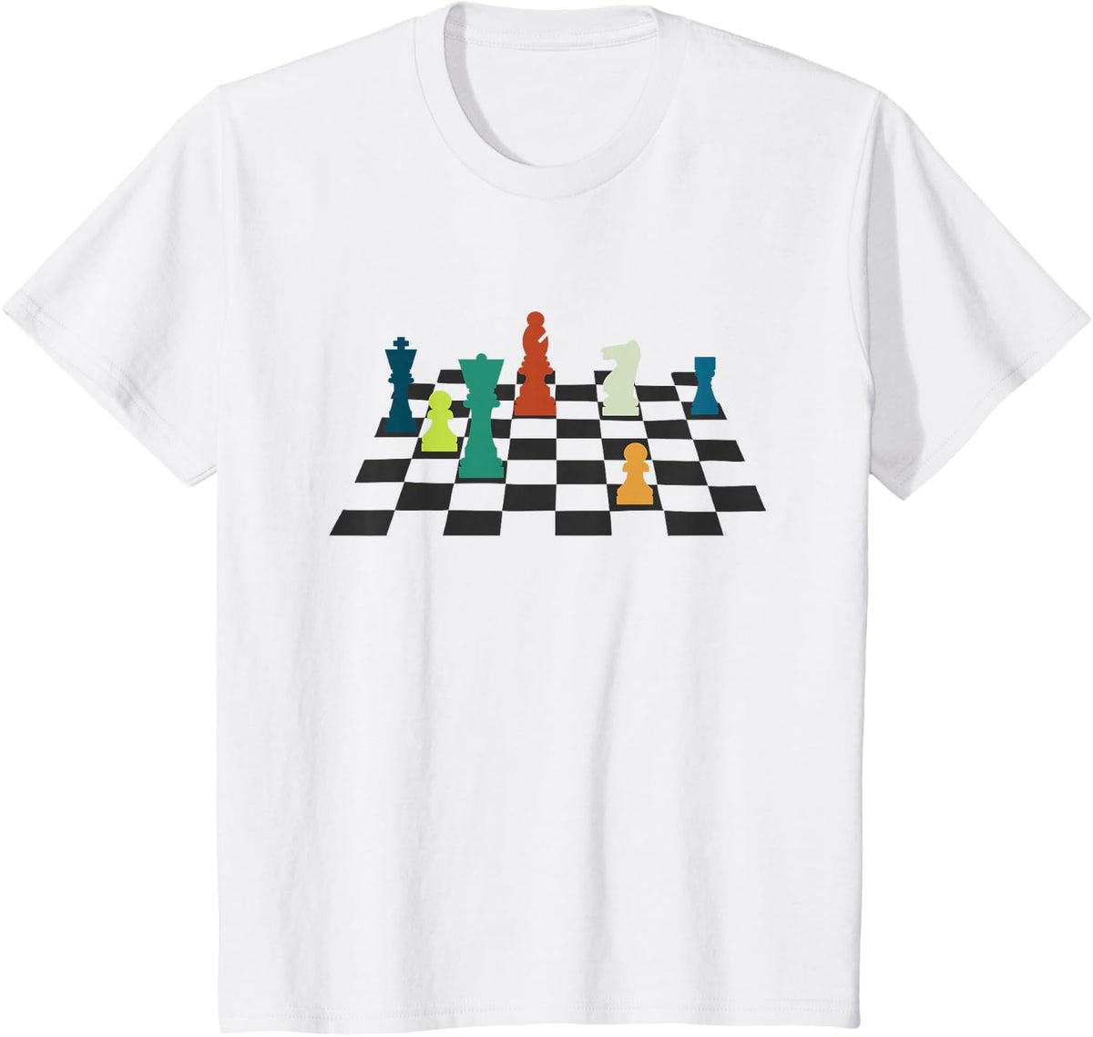 Chess Player Chess Mat Chess Pieces Chess Board Springer T-Shirt - White