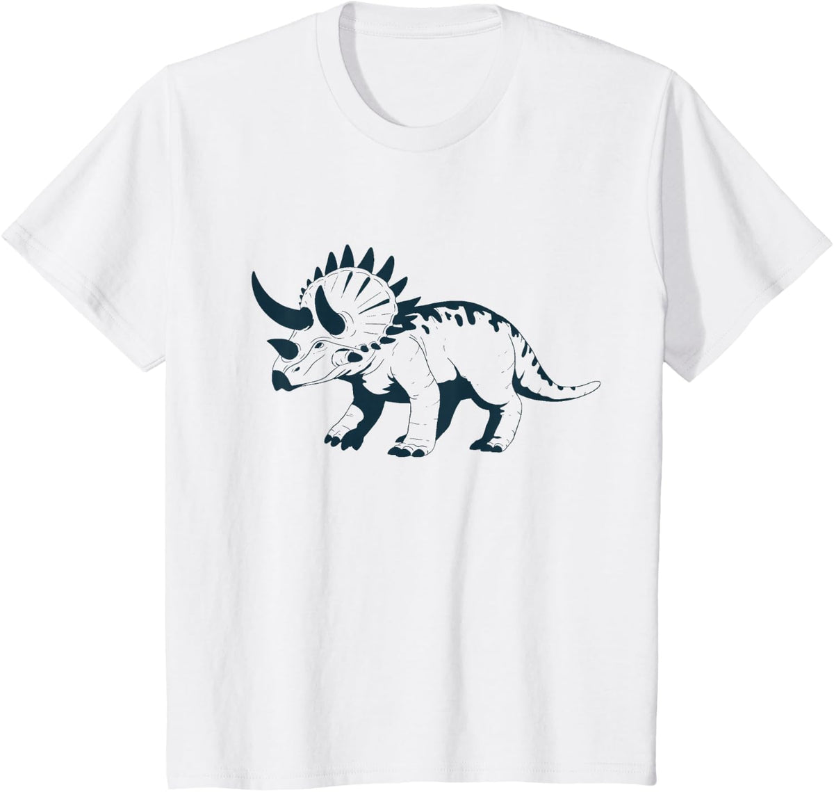 Kids Triceratops Dinosaur Dino Lover Gift T-Shirt - White