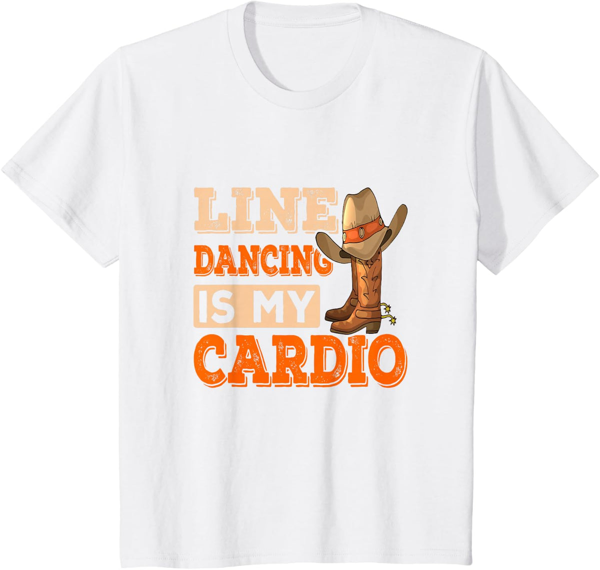 Line Dancing Is My Cardio Line Dance T-Shirt - White