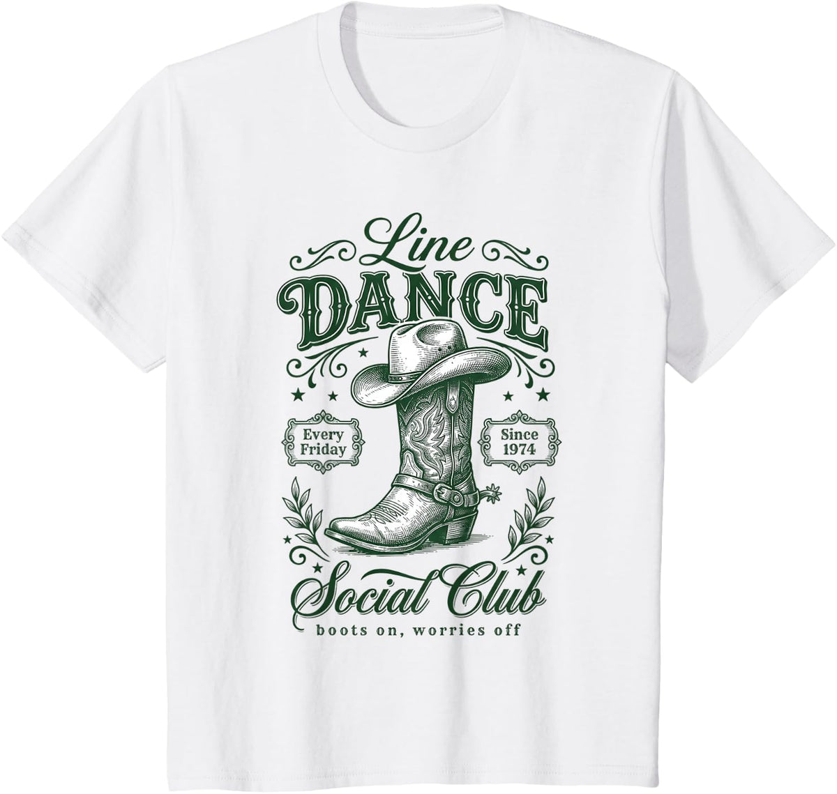 Line Dance Social Club Line Dancing Line Dancer T-Shirt - White