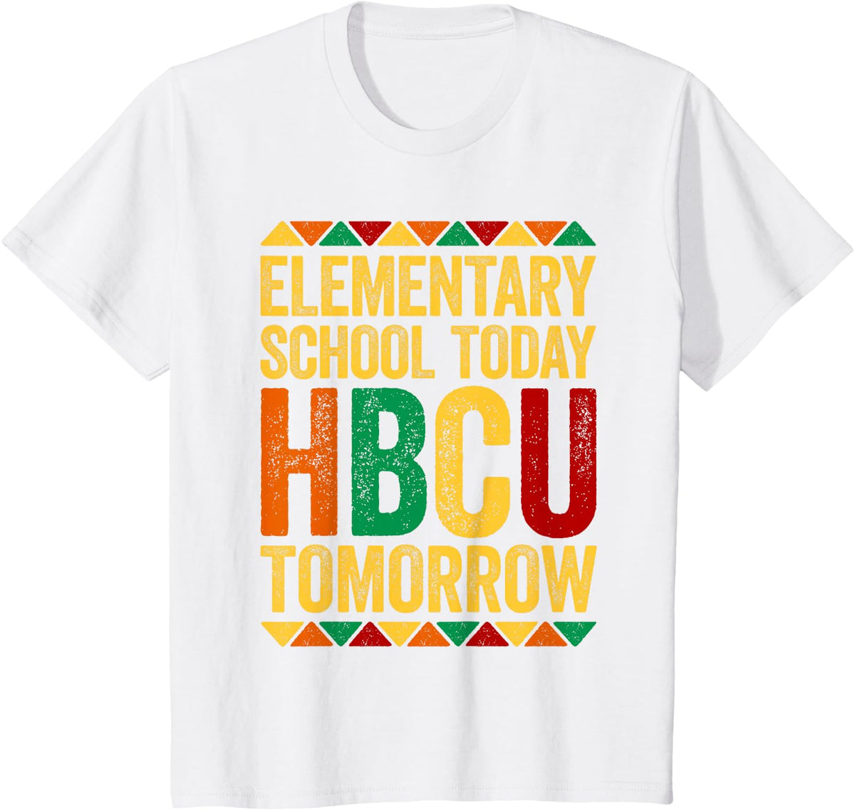 Elementary School Today HBCU Tomorrow Shirt Black History T-Shirt Tee for Kids - White