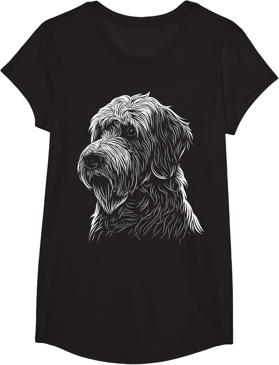 Design Labradoodle Dog Dad T-Shirt - Girls Black