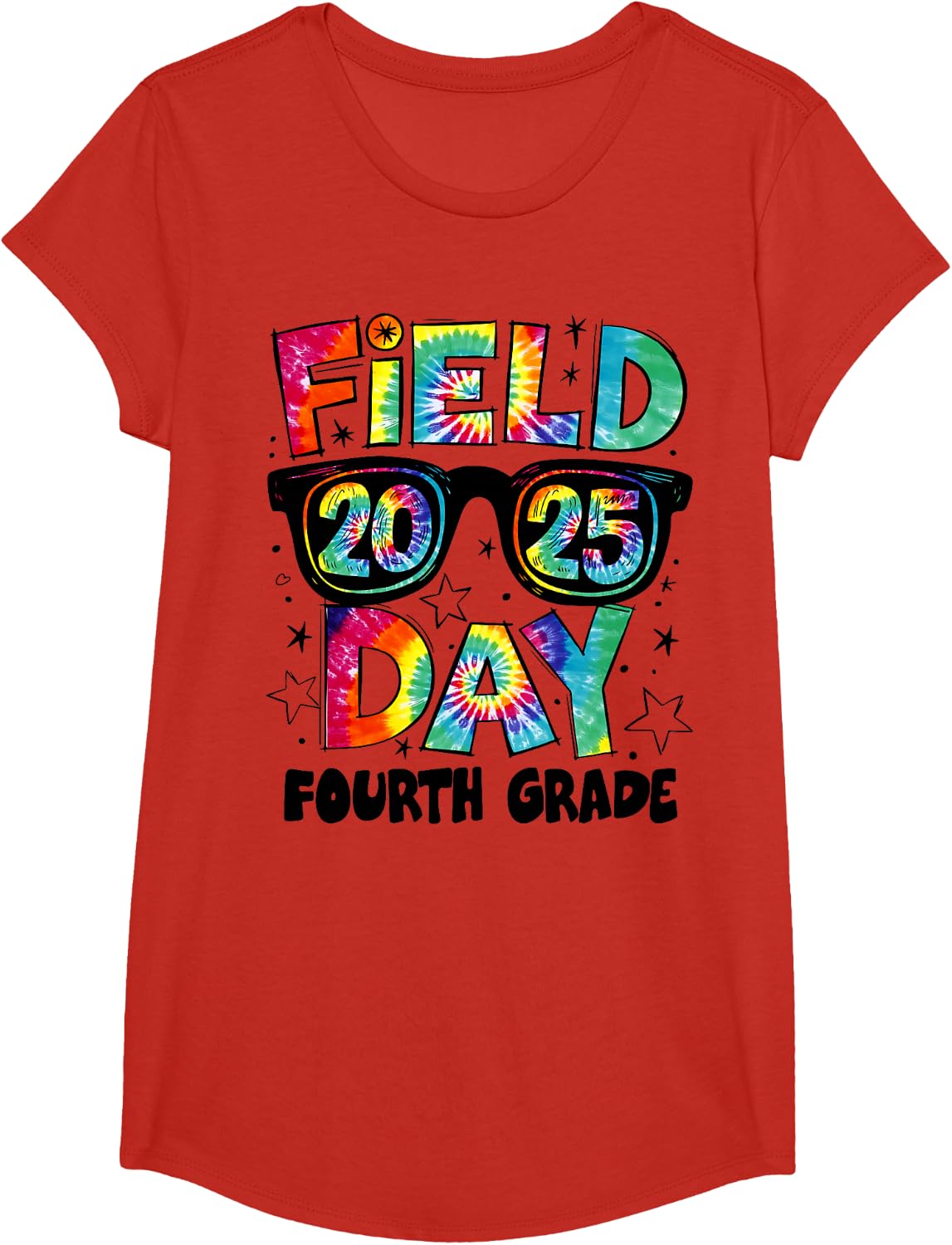 Field Day Fourth Grade Field Trip Fun Day Teacher Student T-Shirt - Girls Red