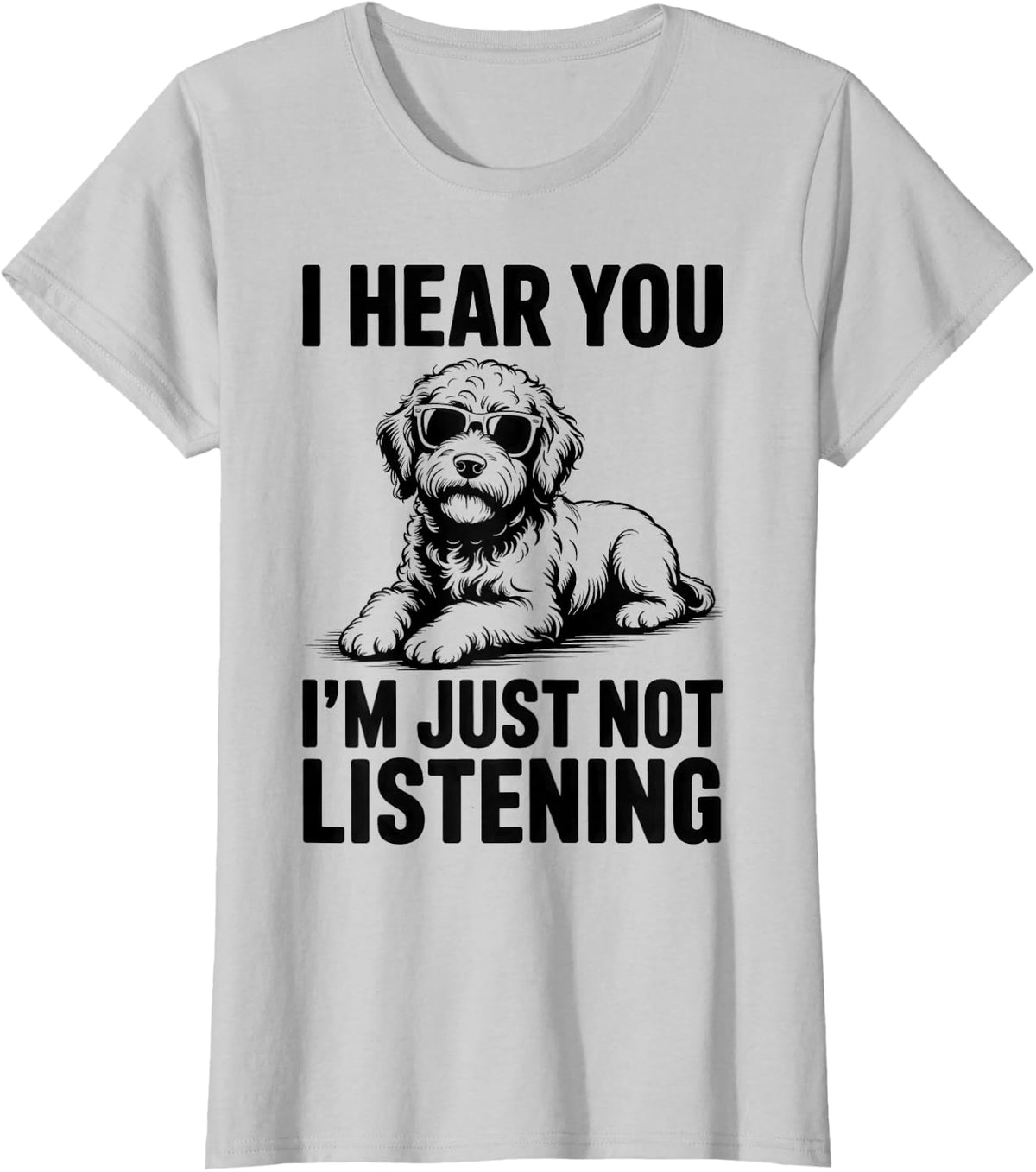 Labradoodle Funny Labradoodle T-Shirt - Silver Grey