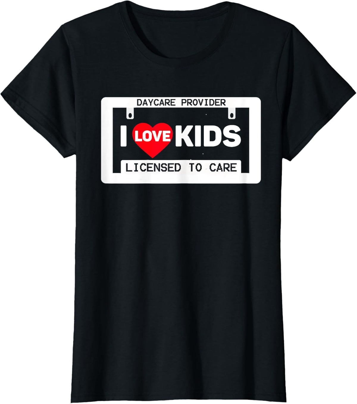 Daycare Tshirt - Licensed to Care - Black