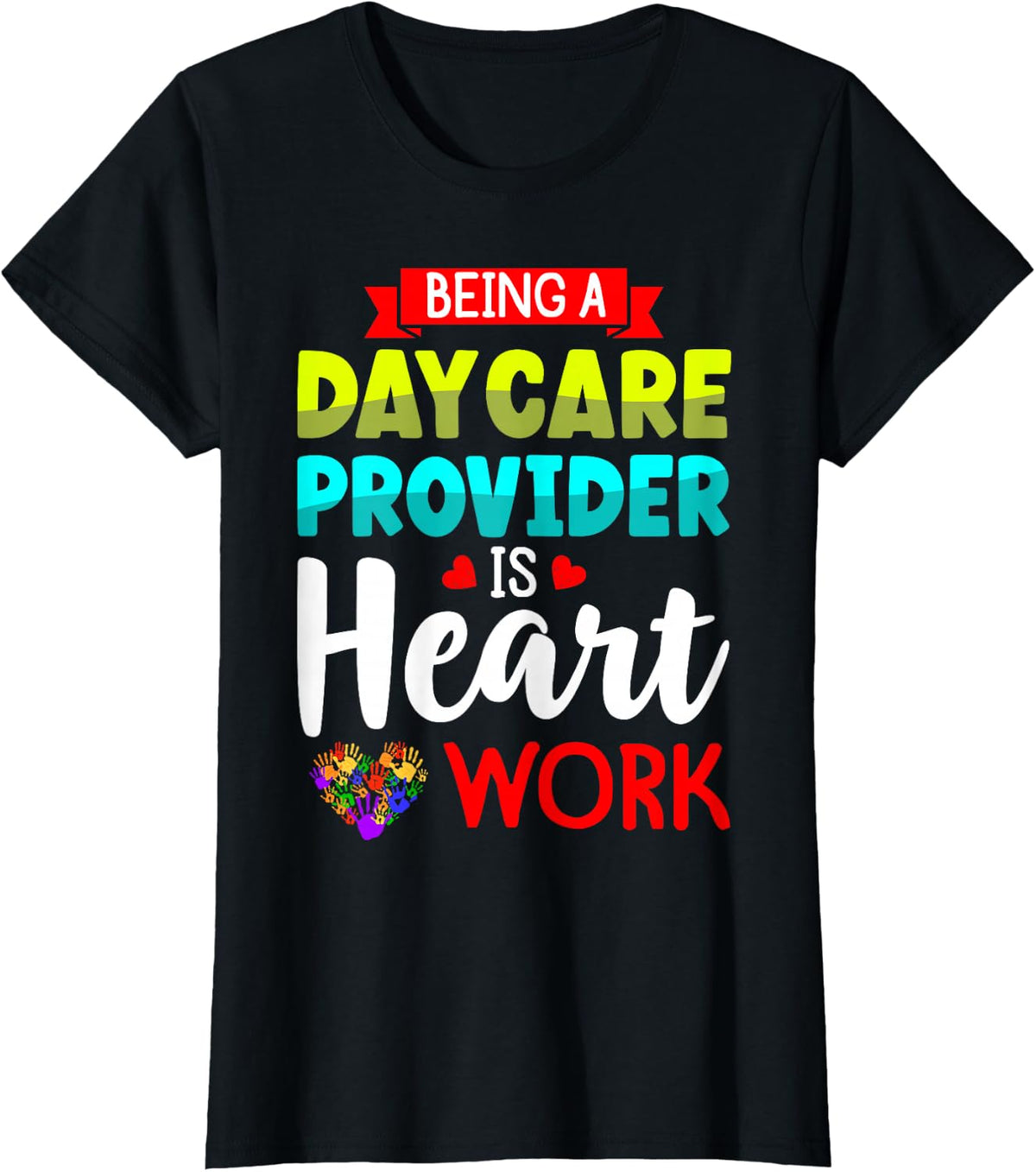 Daycare Childcare provider T-Shirt - Black