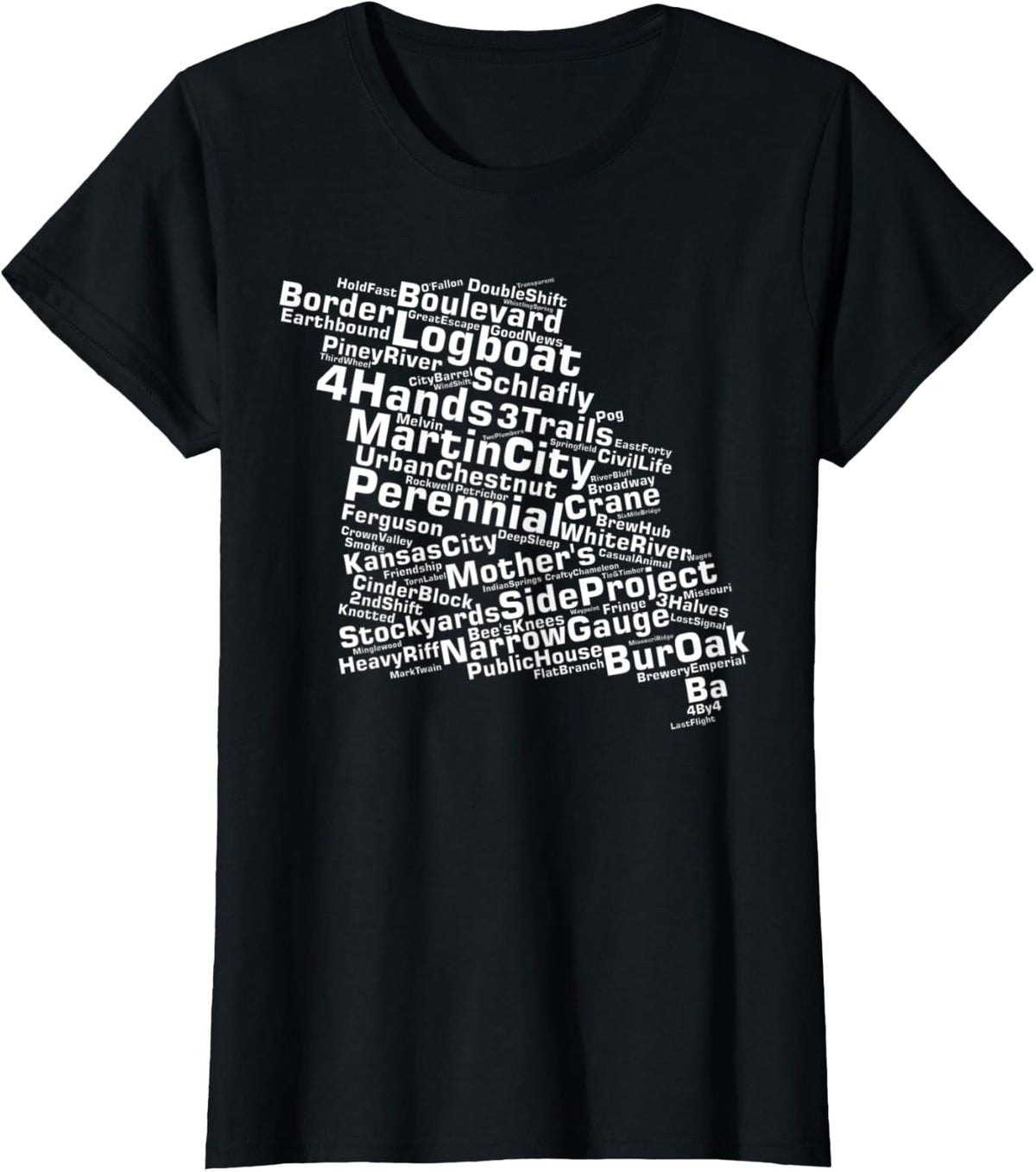 Missouri Breweries T-Shirt - Black