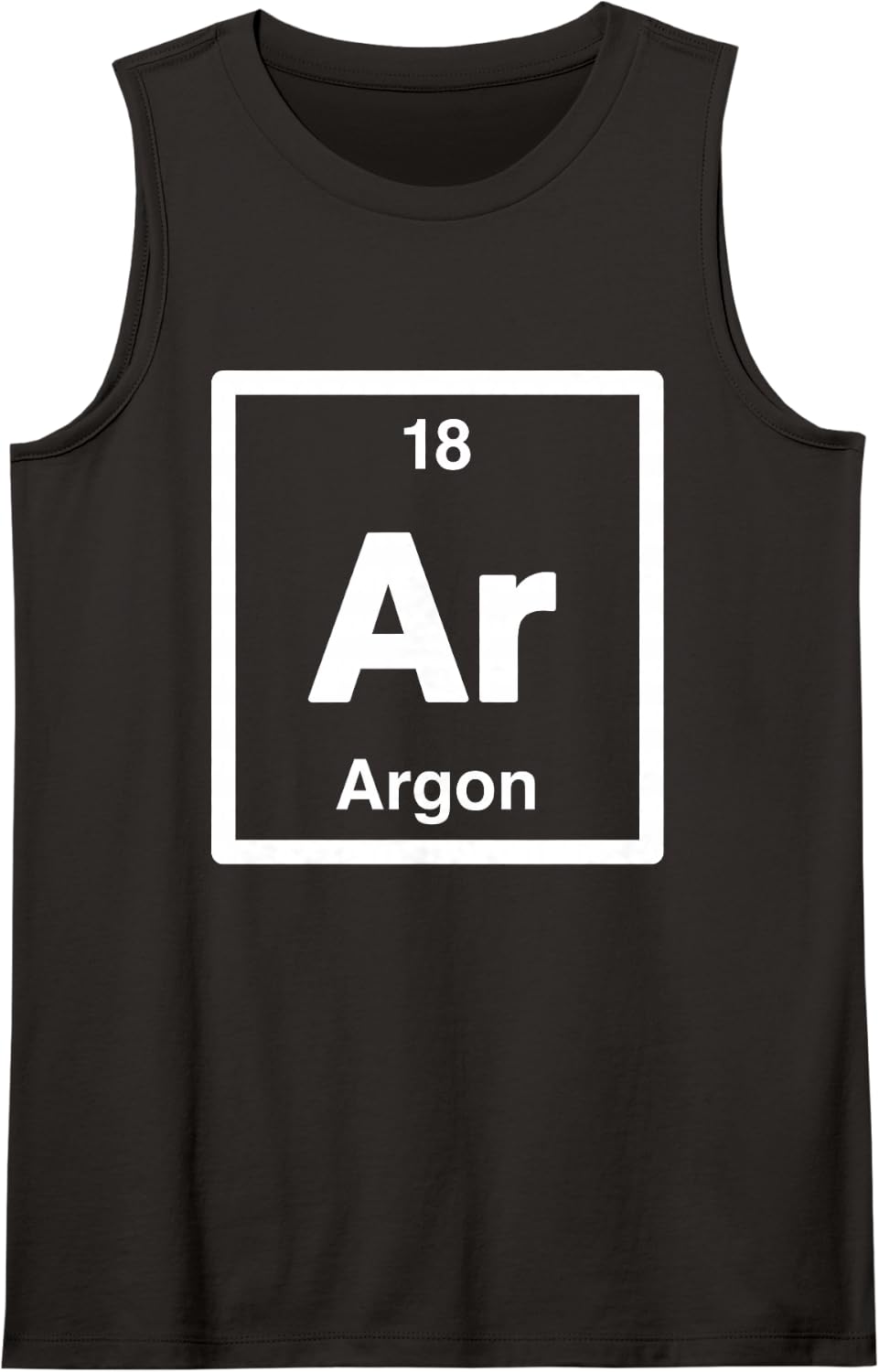 Argon - Ar - Periodic Table Elements, Large Science Gifts Sleeveless Tank Top - Black