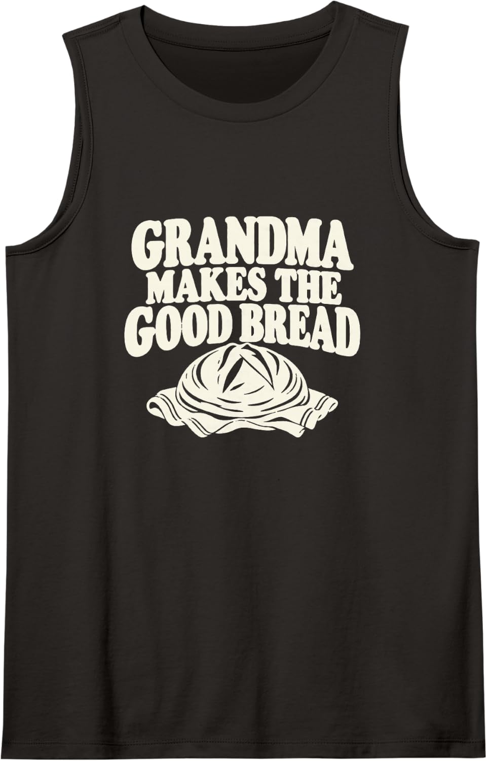 Sourdough Grandma Bakers Homemade Bread Baking Sleeveless Tank Top - Black