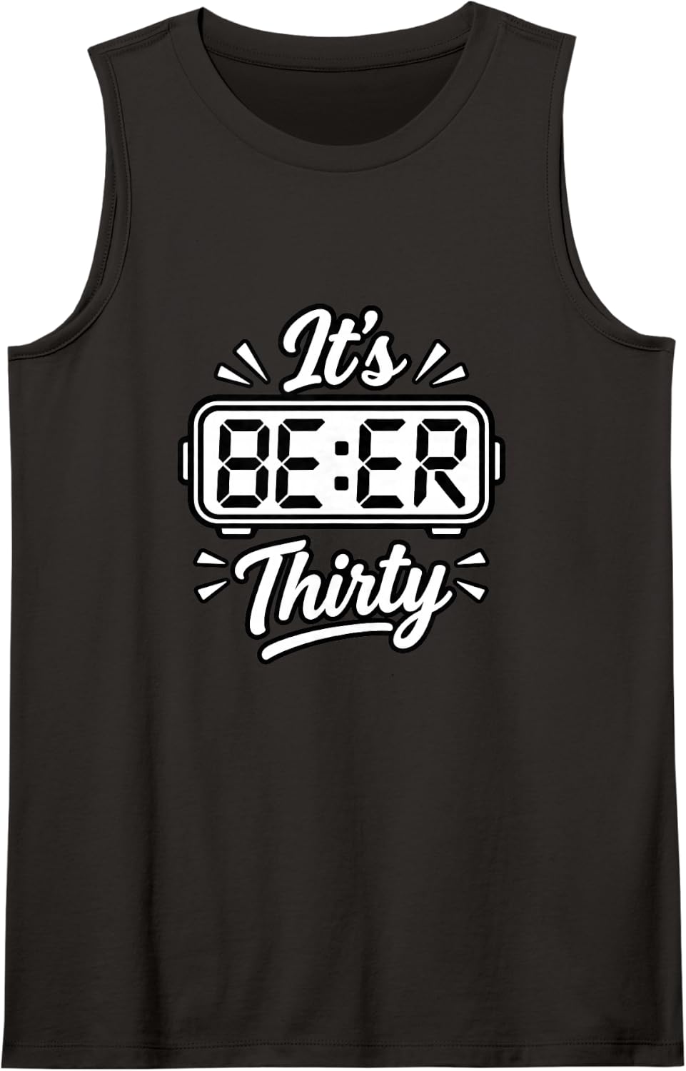 It's Beer Thirty Funny Beer Tank Top - Black