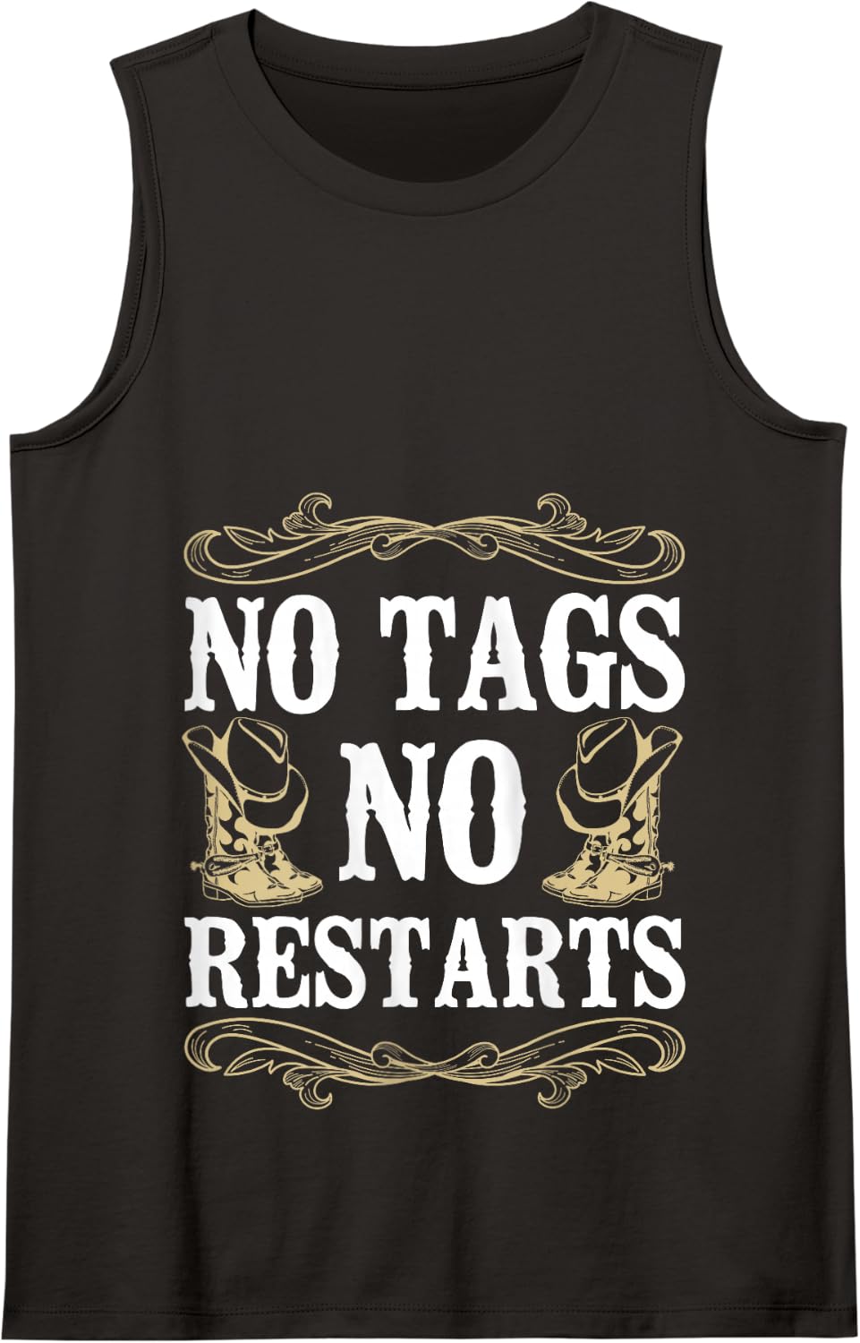 Line Dancing Dance Teacher No Tags No Restarts Tank Top - Black
