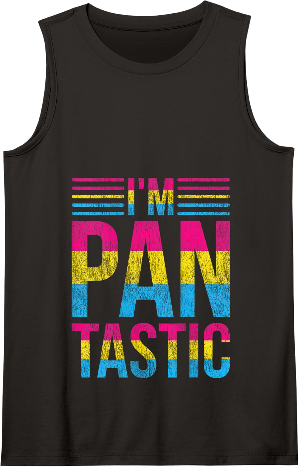 Funny Pansexual Flag Pan Pride Gift Pansexual Tank Top - Black