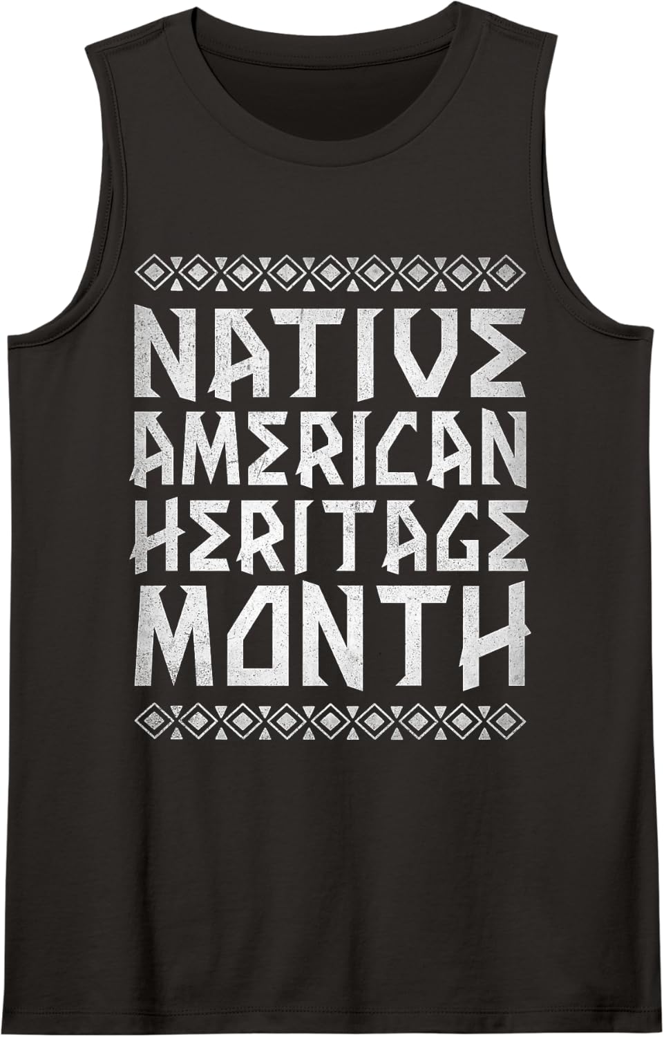 Indigenous Native American Heritage Month, Indigenous Pride Sleeveless Tank Top - Black