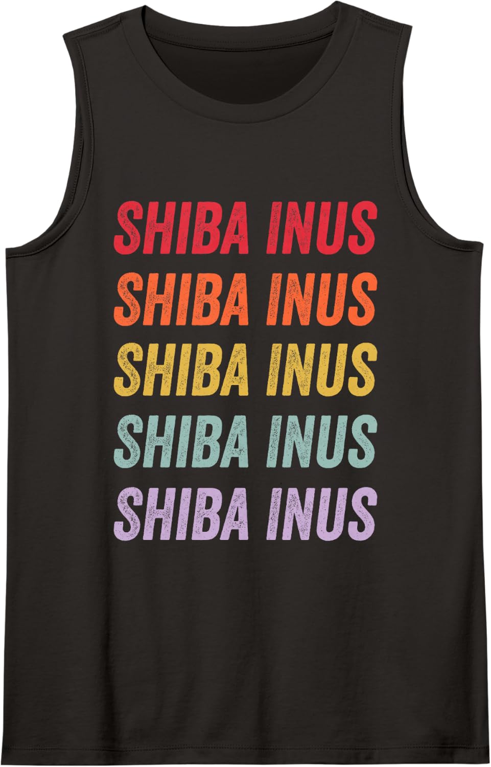 Shiba Inus Sleeveless Tank Top - Black