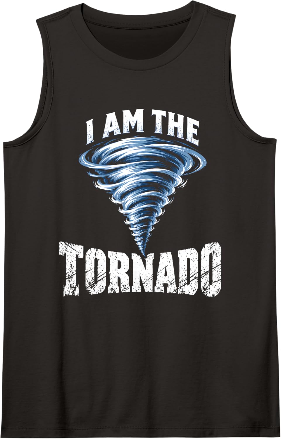 I Am The Storm Twister Tornado Hurricane Meteorologist Humor Sleeveless Tank Top - Black