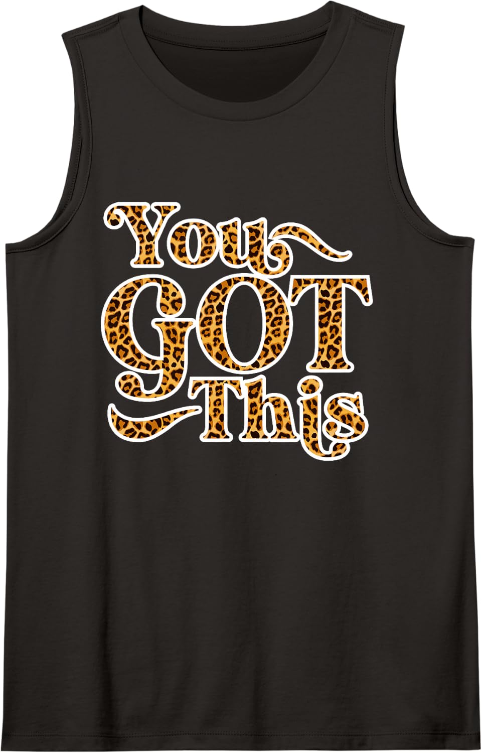 Funny Test Day Teacher You Got This Leopard Testing Day Sleeveless Tank Top - Black