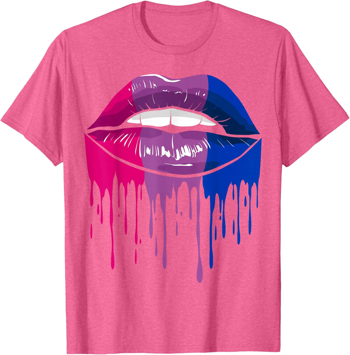 Bisexual Pride Flag T-Shirt - Pink Heather