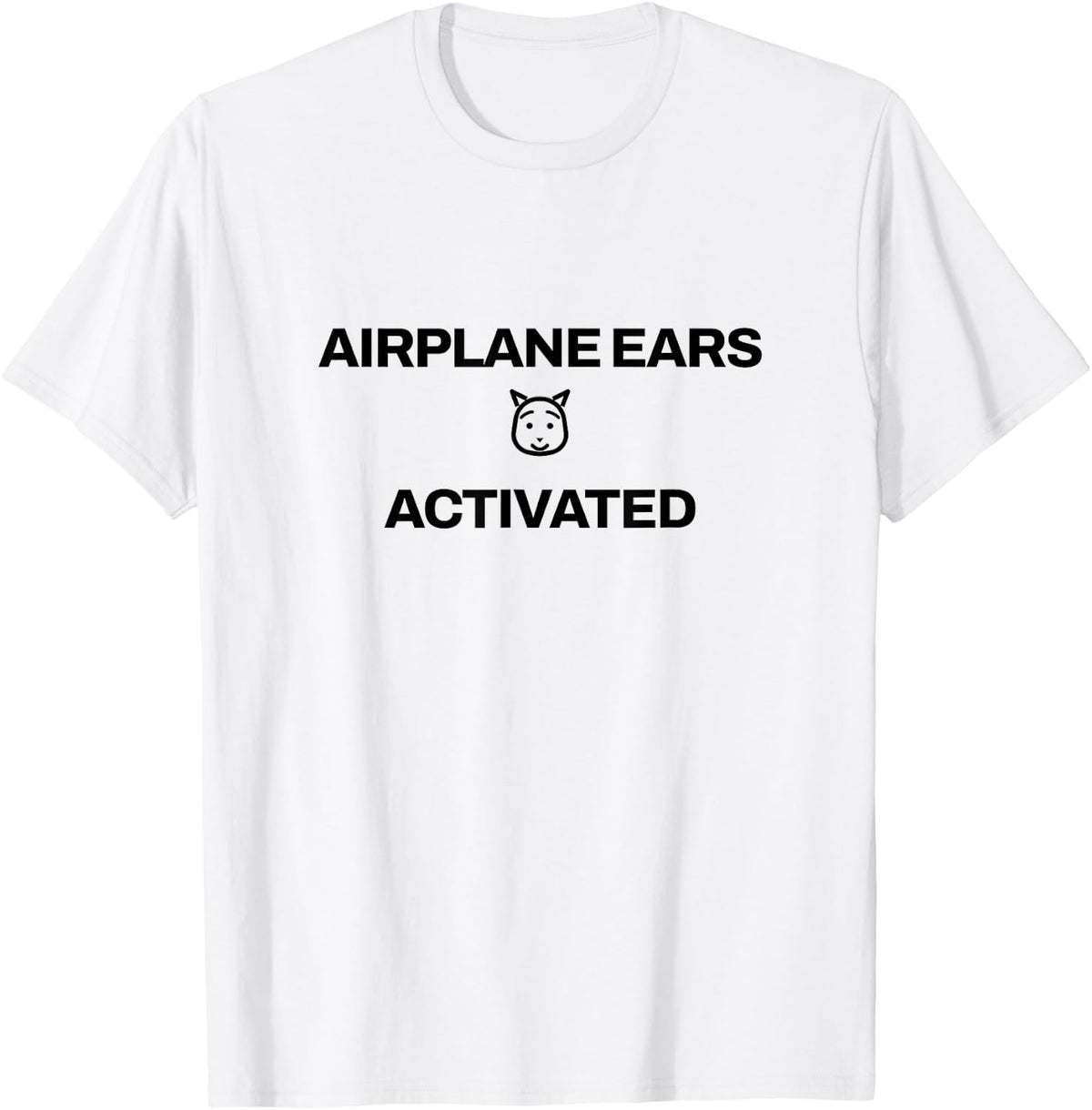 Shiba Inu - Airplane Ears Activated - Japanese Dog T-Shirt - White