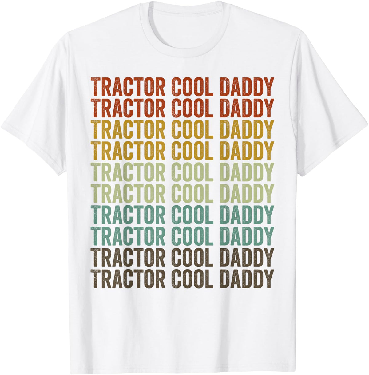 Tractor Cool Daddy Fathers Day Dad Tractor T-Shirt - White