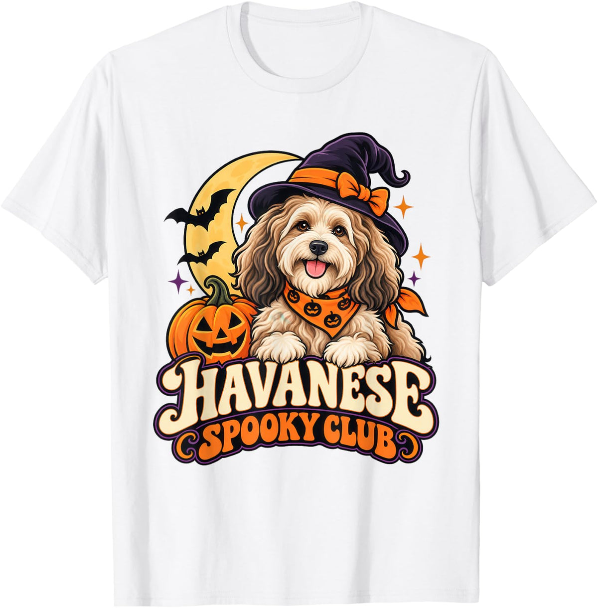 Havanese Spooky Autumn T-Shirt - White
