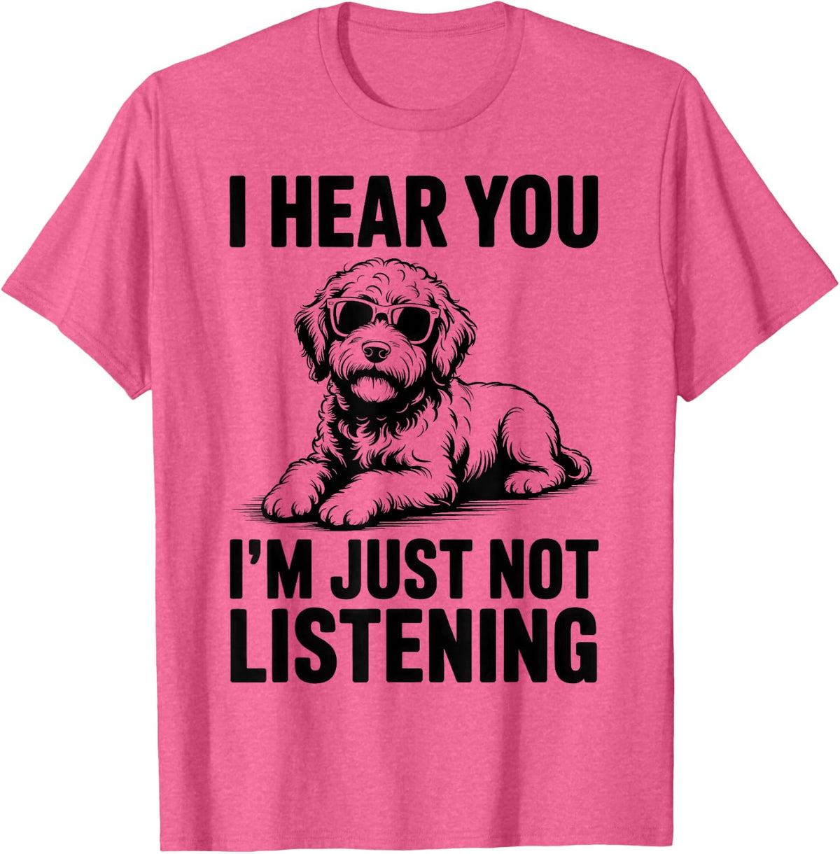 Labradoodle Funny Labradoodle T-Shirt - Pink Heather