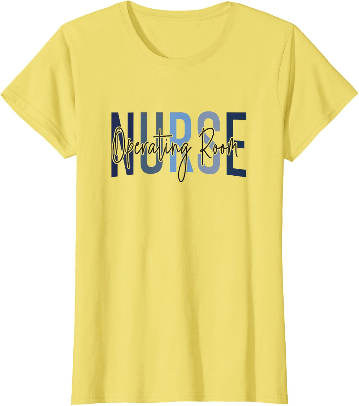 Registered Operating Room Nursing Emergency Room OR Nurse T-Shirt - Lemon Yellow