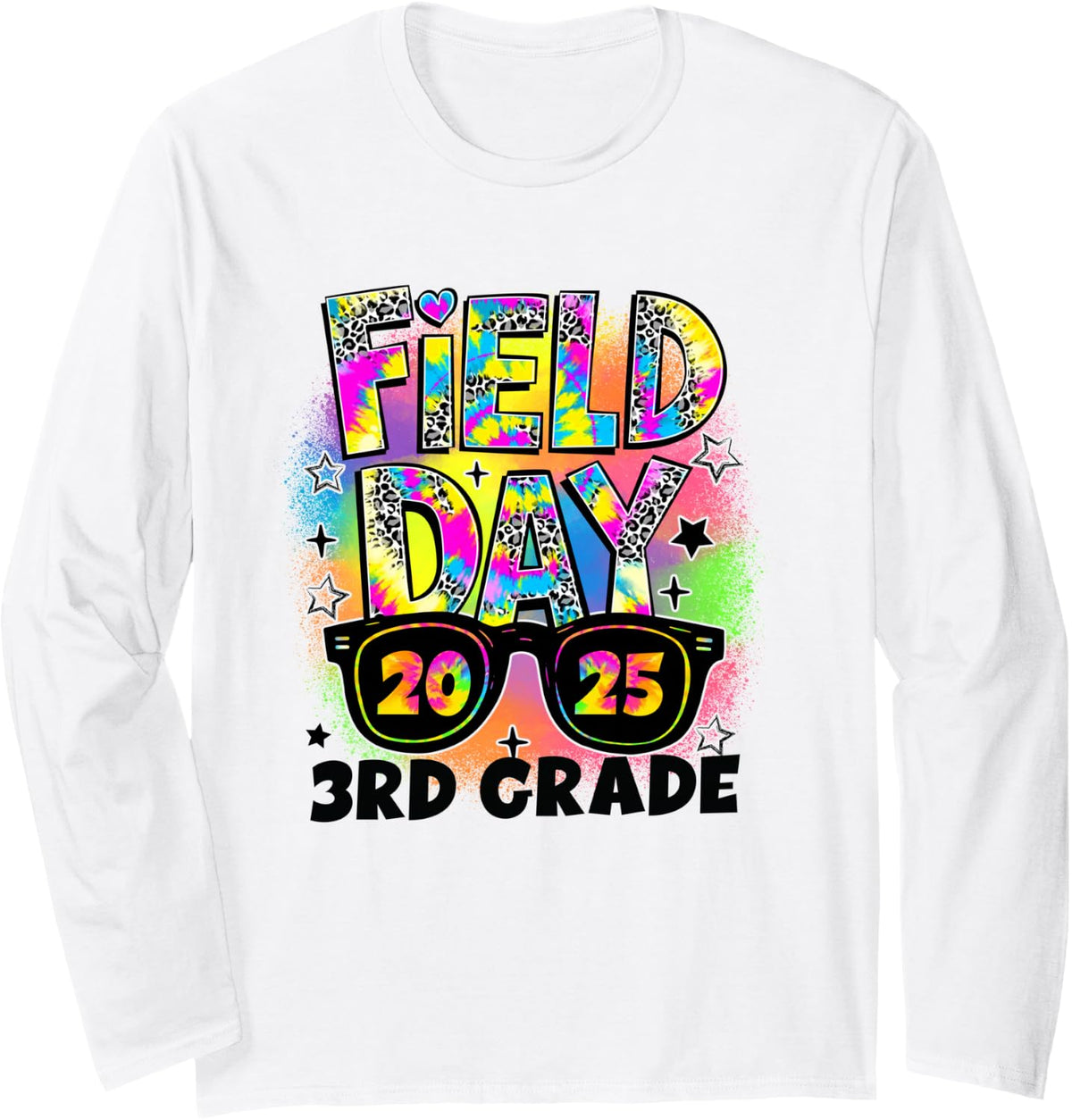 Field Day 3rd Grade Field Day Fun Day Teacher Student Kids Long Sleeve T-Shirt - Adult Unisex White