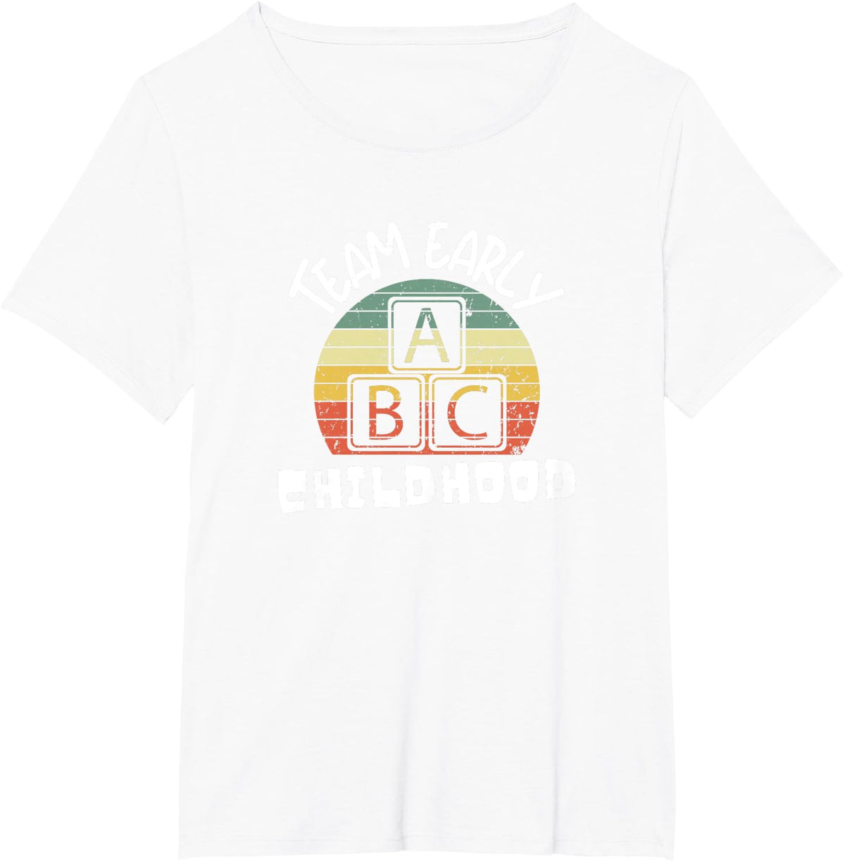 Team Early Childhood Preschool Teacher T-Shirt - White