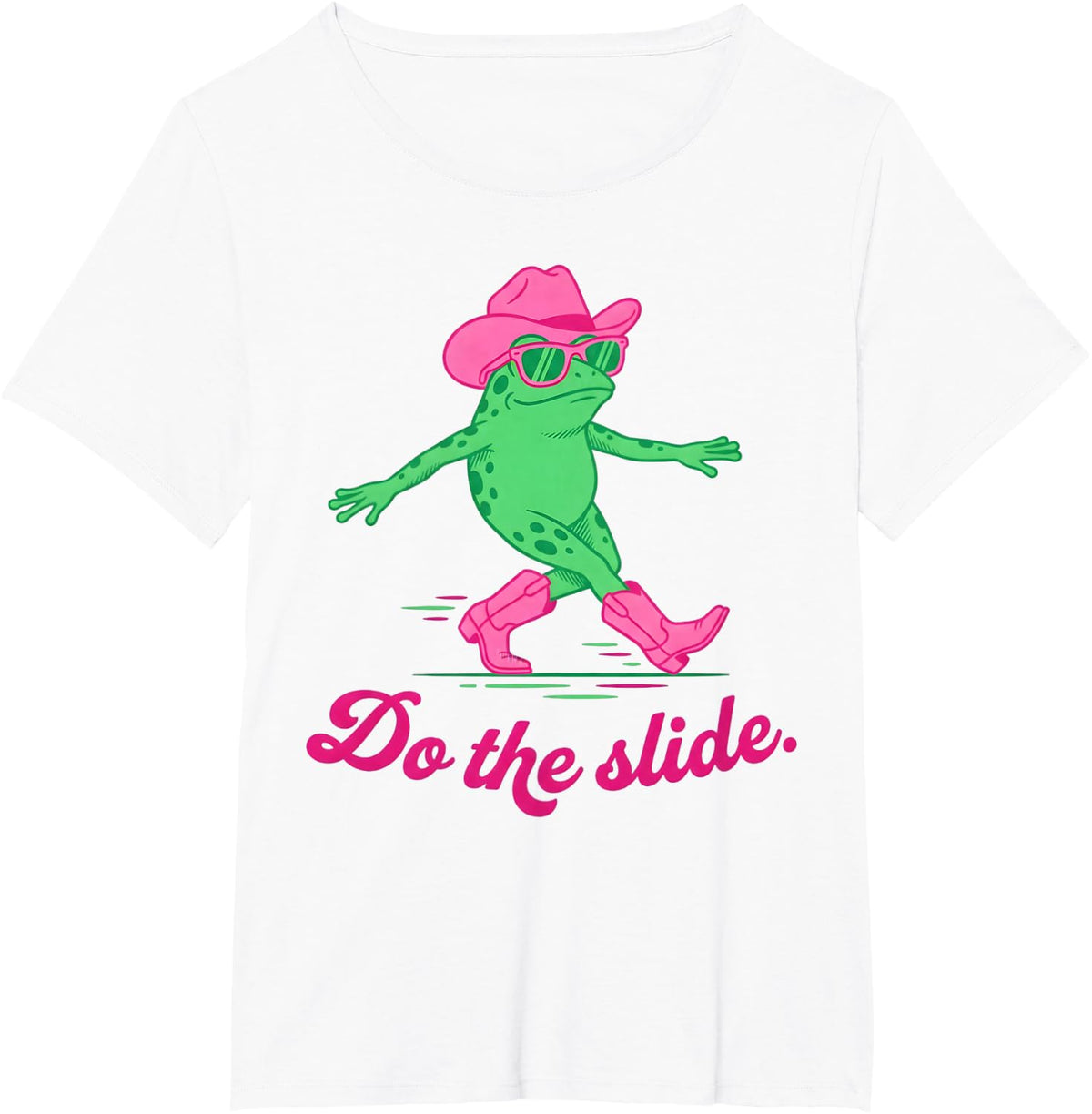 Line Dancer Frog Line Dance Line Dancing T-Shirt - White