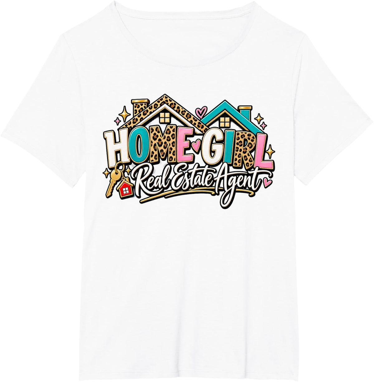 Home Girl Funny Real Estate Agent T-Shirt - White