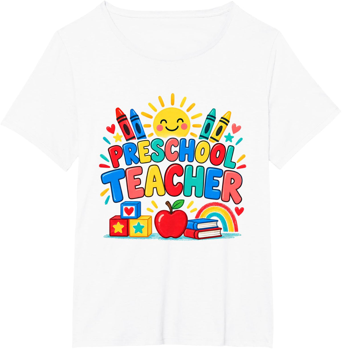 Preschool Teacher Motivational Quote Early Education T-Shirt - White