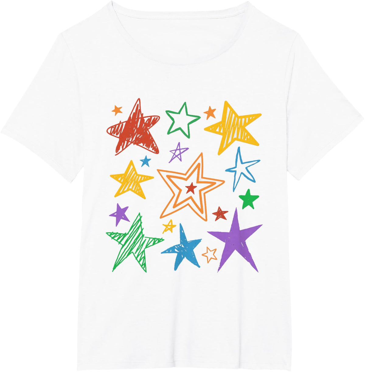 Subtle Pride Month Rainbow Stars LGBTQ LGBT Ally T-Shirt - White