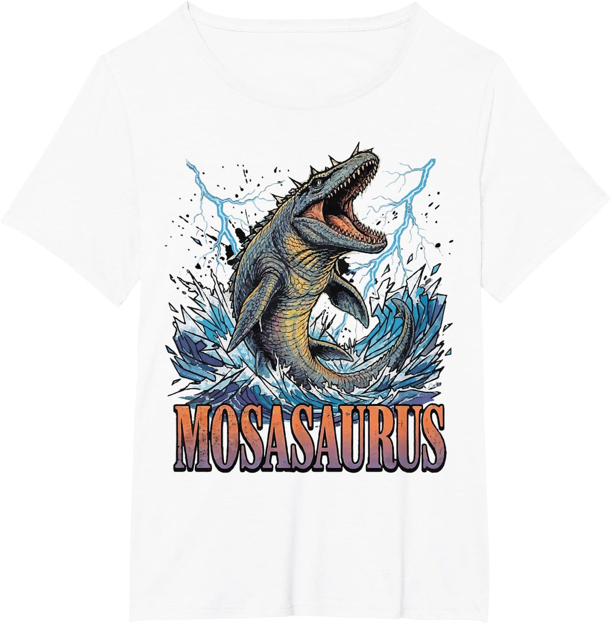 Mosasaurus Bootleg T-Shirt - White