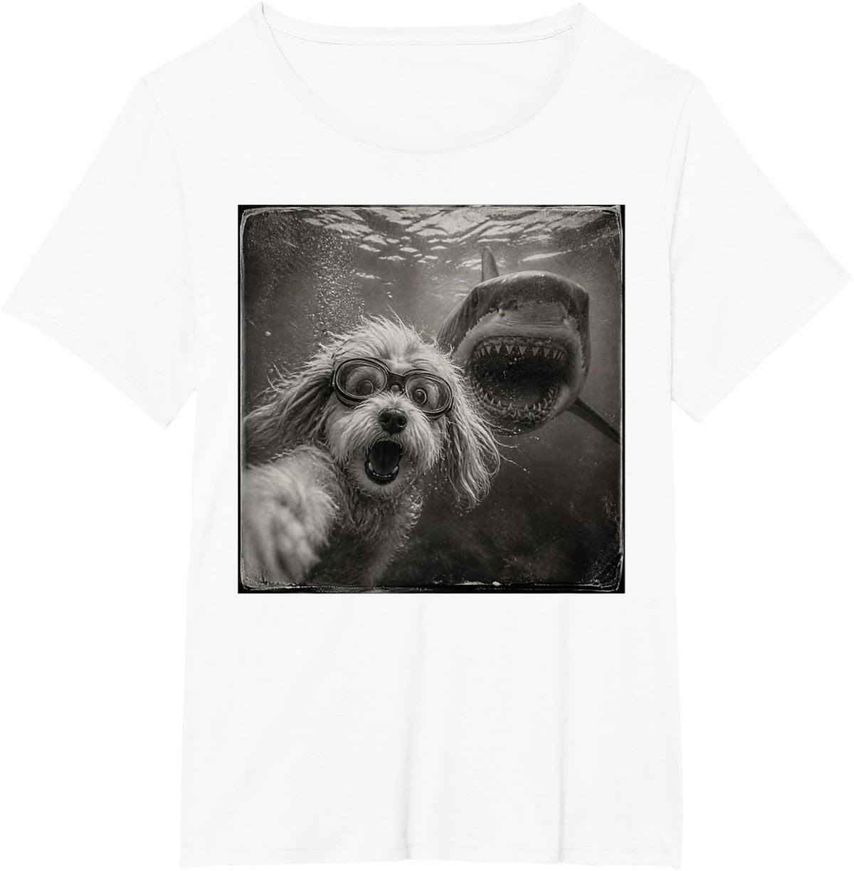 Funny Swimming Havanese T-Shirt - White