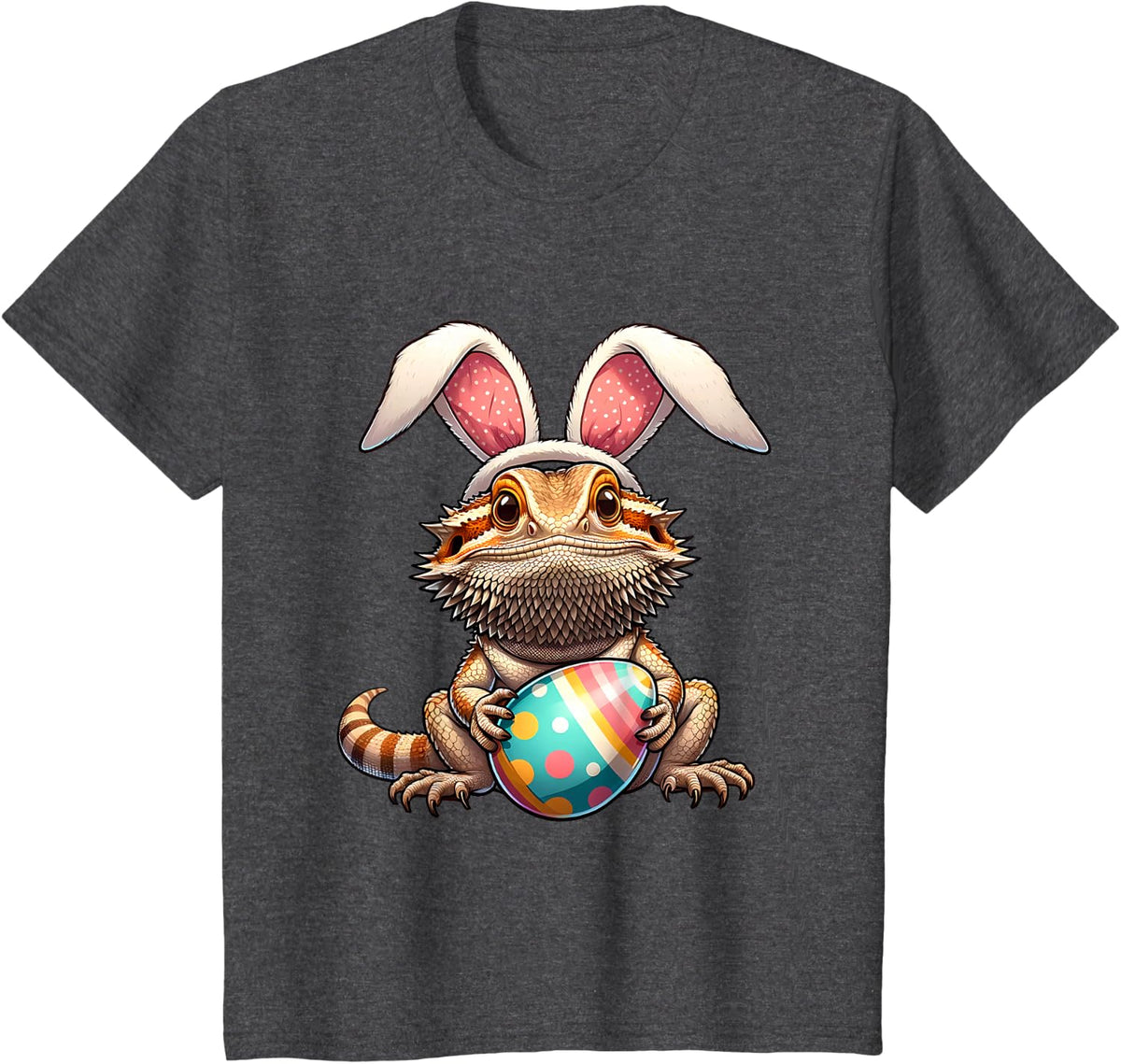 Easter Bearded Dragon Pets Pet Egg Eggs Bunny Rabbits T-Shirt - Dark Heather Grey