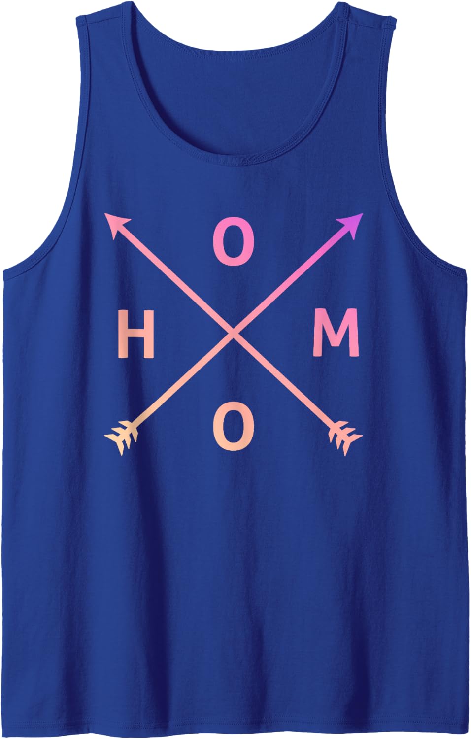 Homo Shirt Hipster Cross Tee LGBTQ Pride Parade Tank Top - Royal Blue