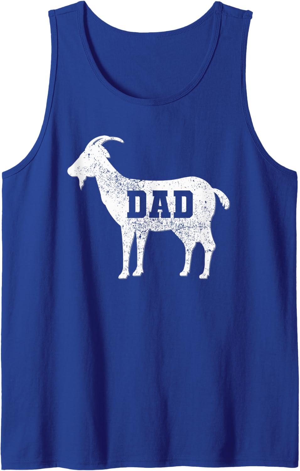 Goat Dad Sleeveless Tank Top - Royal Blue