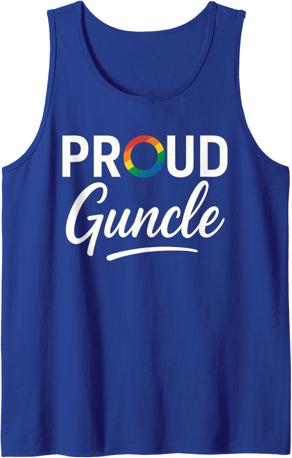 Proud Guncle Cute LGBTQ Pride Month Tank Top - Royal Blue
