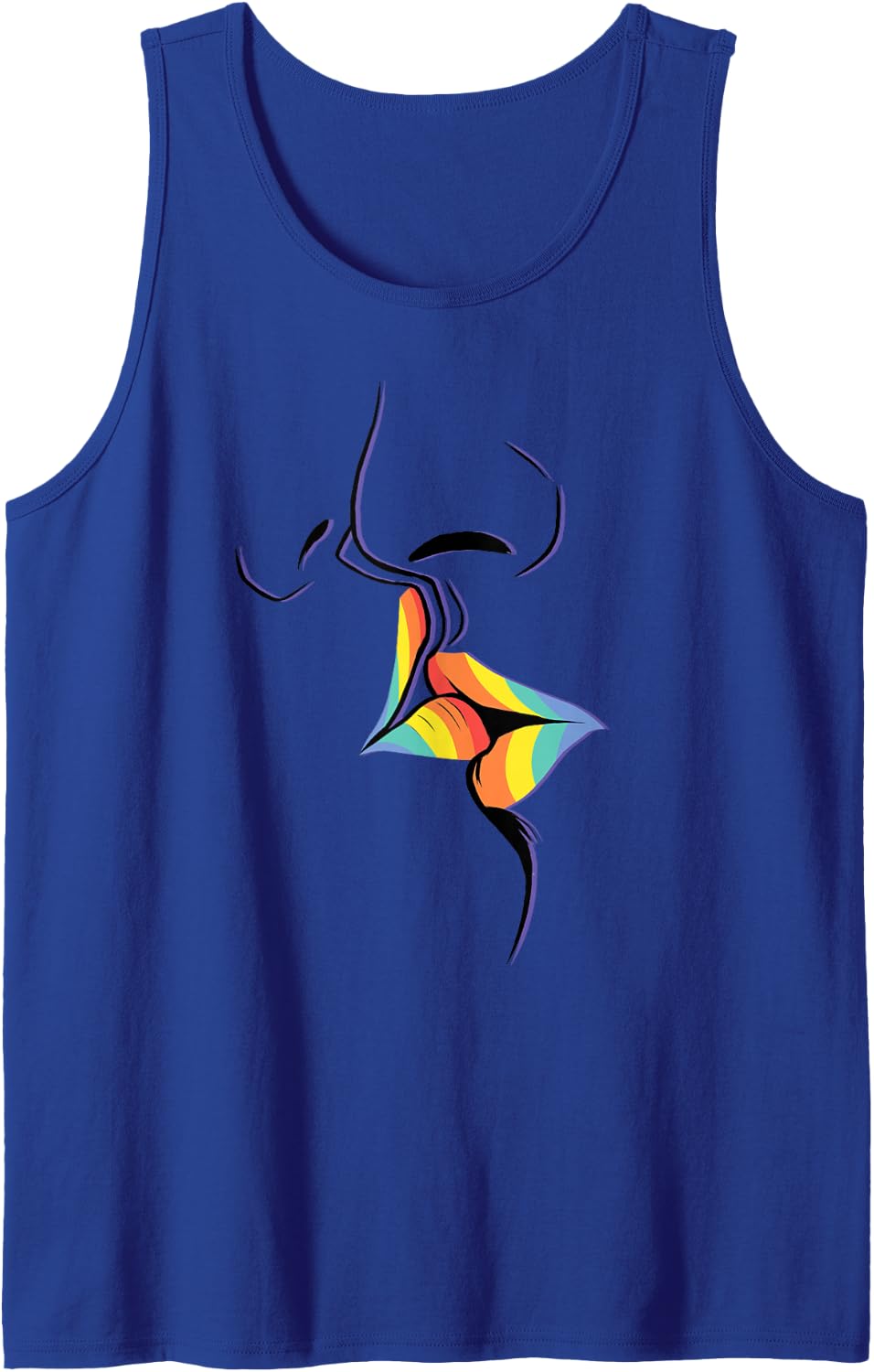 LGBT Gay Pride Month Rainbow LGBTQ Lesbian Gay Sleeveless Tank Top - Royal Blue