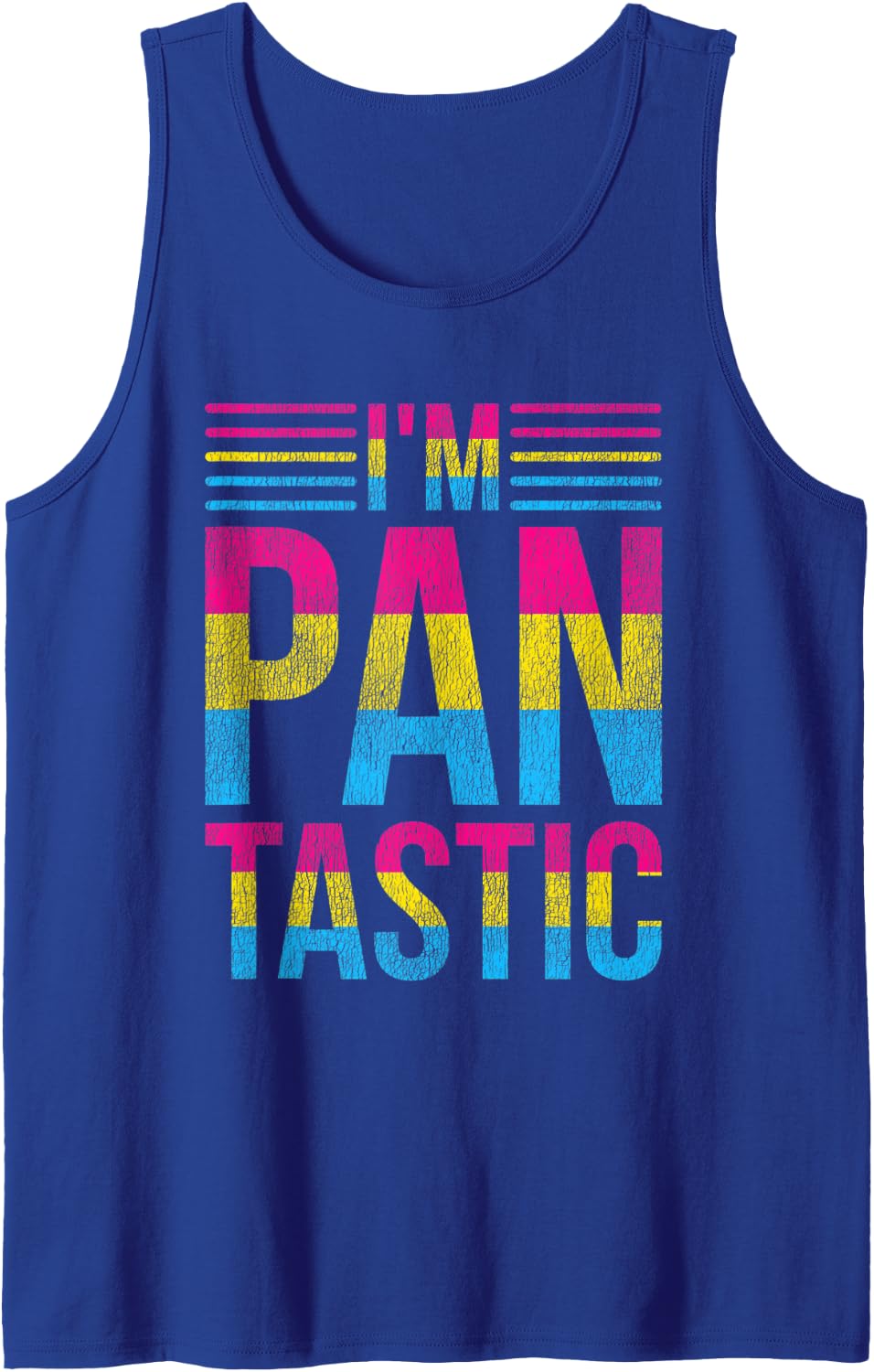 Funny Pansexual Flag Pan Pride Gift Pansexual Tank Top - Royal Blue