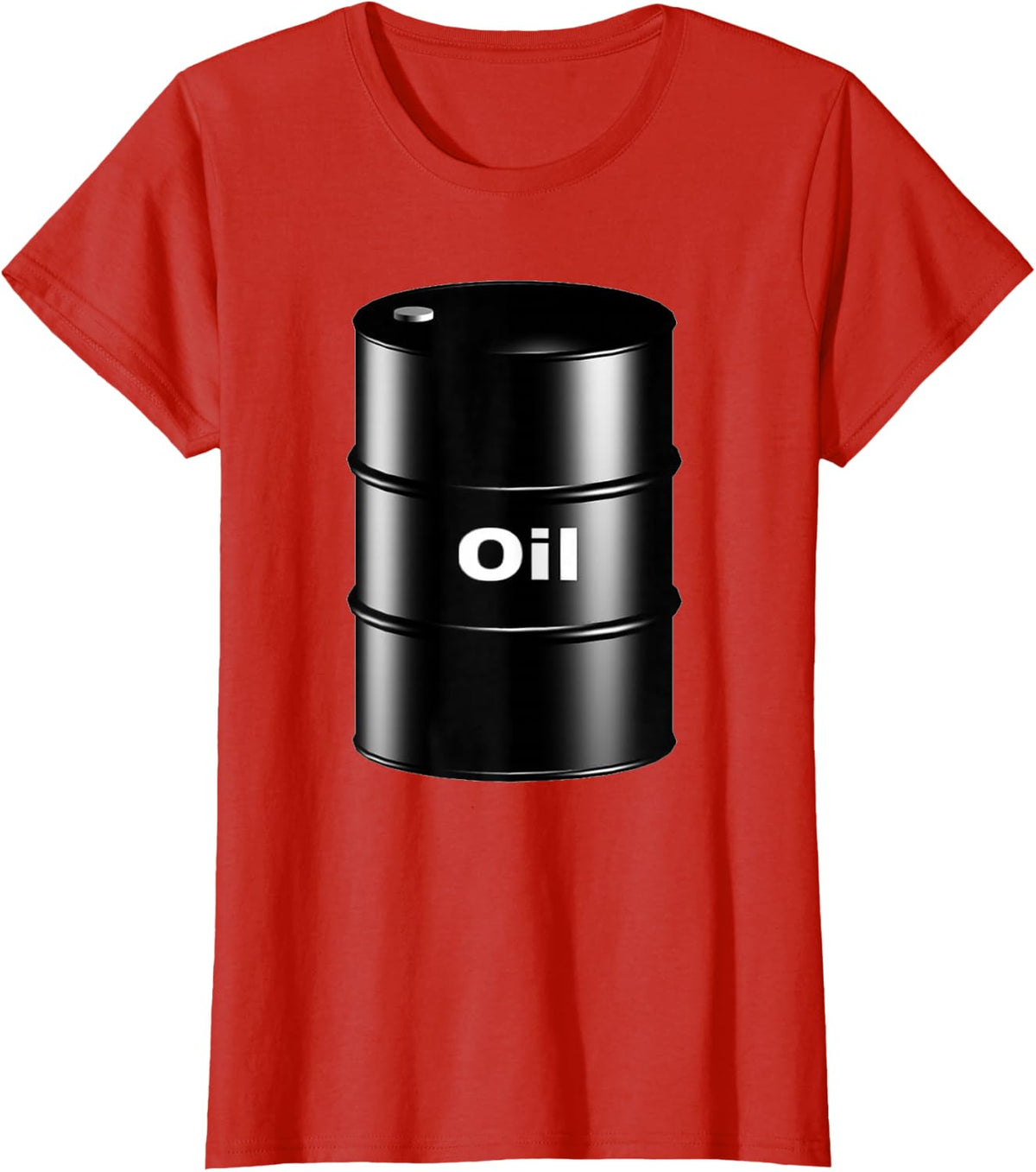 Large Barrel of Crude Oil T-Shirt - Red