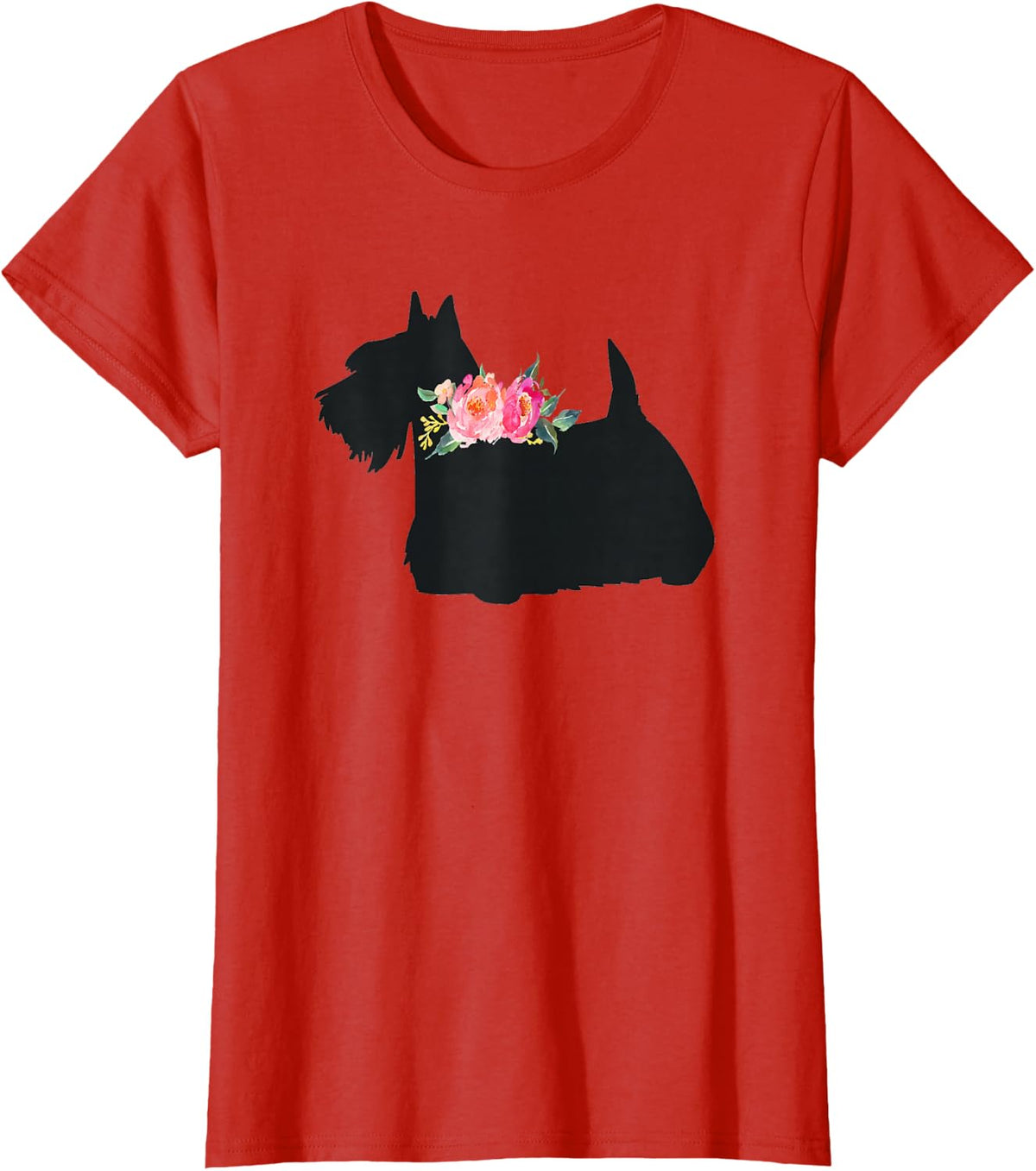 Scottish Terrier Scottie Dog T-Shirt - Red