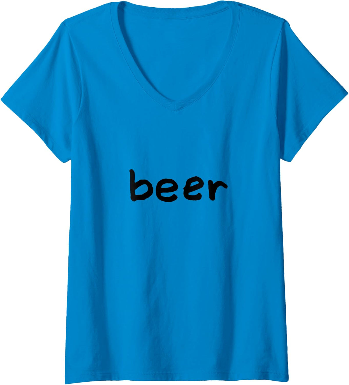 Women's Beer Lovers Gift Womens Mens V-Neck T-Shirt - Sapphire Blue